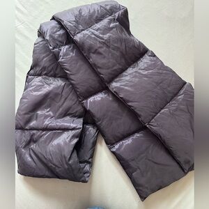 Society Limonta Quilted Down Scarf in Plum